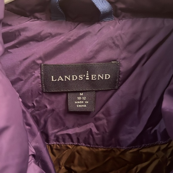 Lands end women’s goose down coat. Size 10-12 ( medium) - Picture 2 of 6